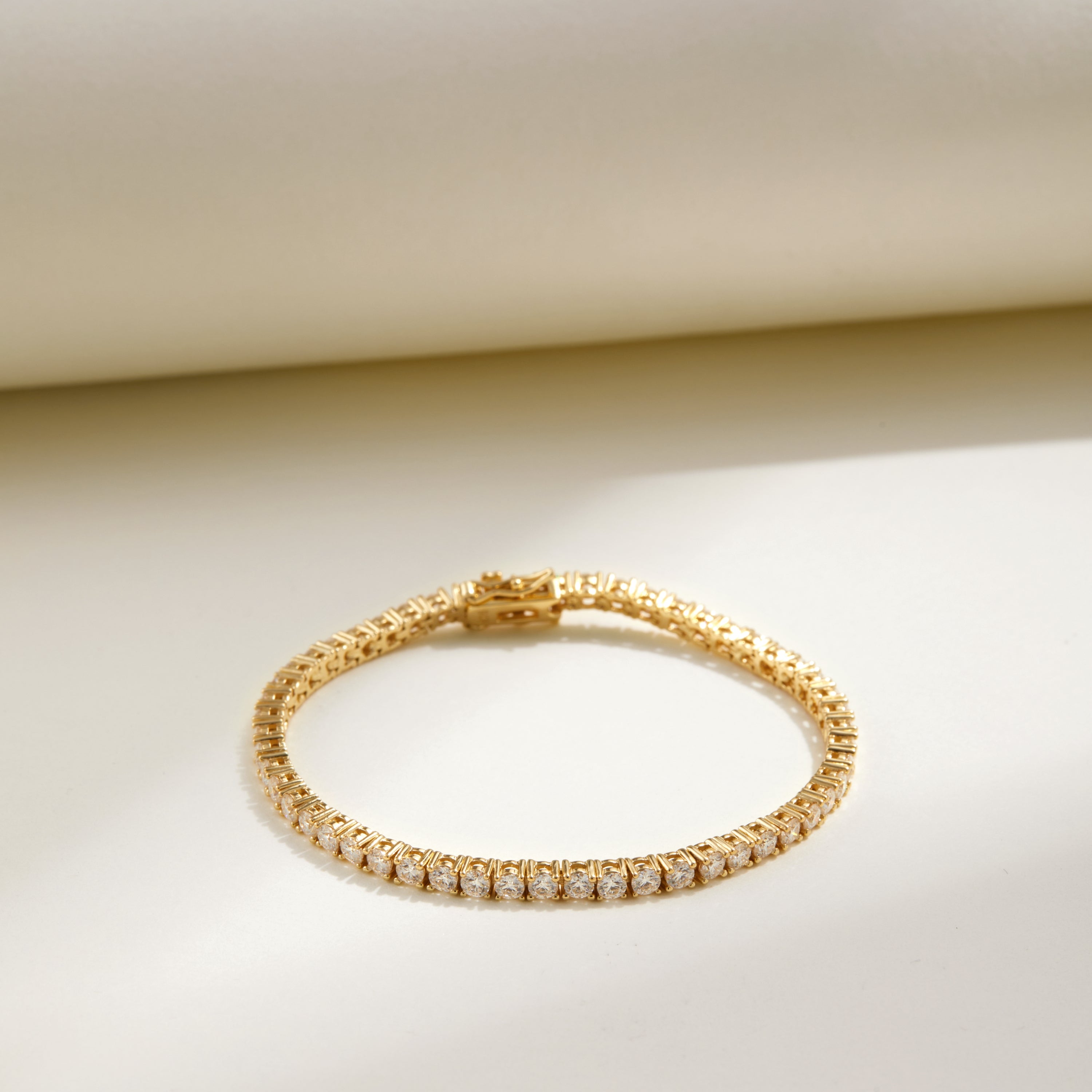 Tennis Bracelet, Gold Vermeil