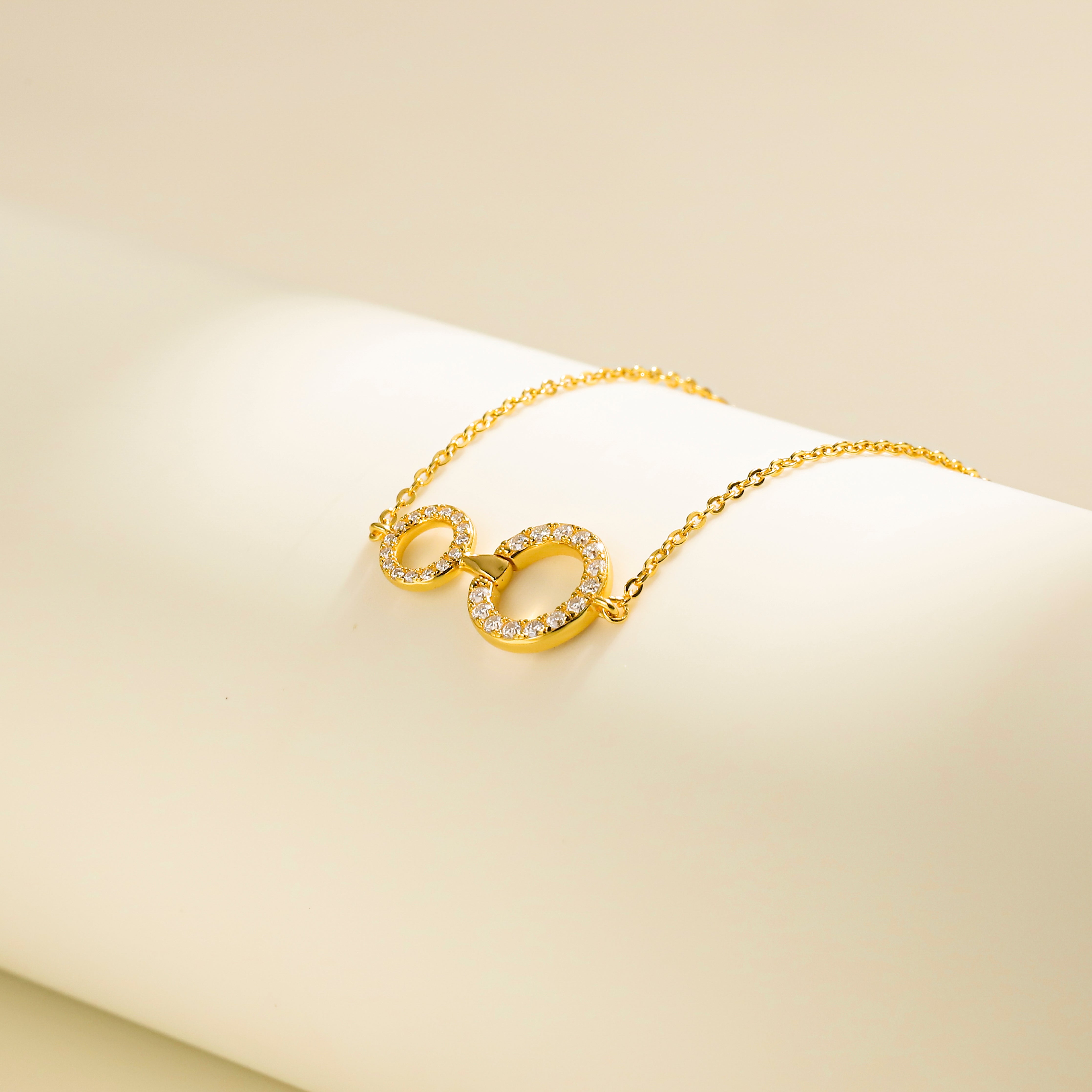 Linked Circles Bracelet, Gold