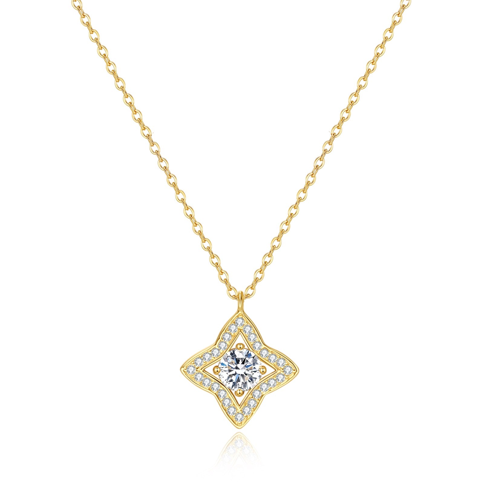 Luxe Star Necklace, Gold Vermeil