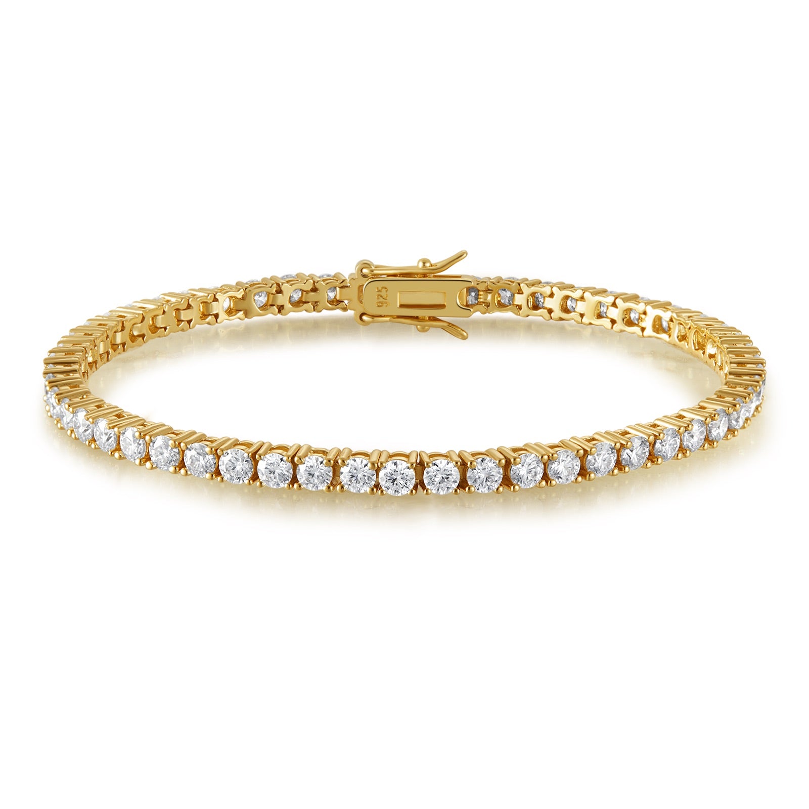 Tennis Bracelet, Gold Vermeil