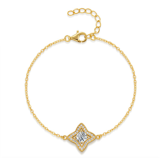 Luxe Star Charm Bracelet, Gold