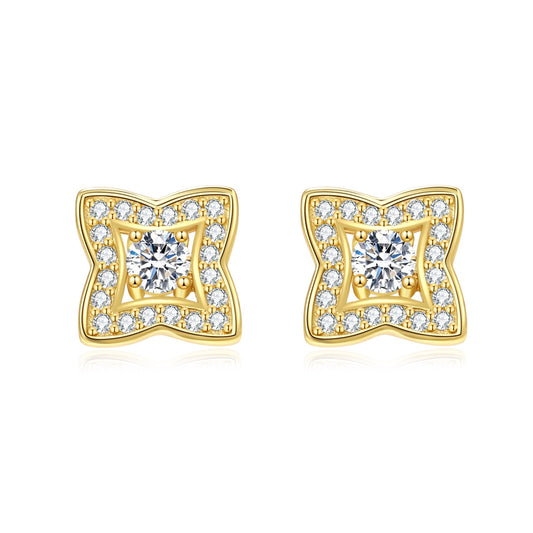 Luxe Star Studs, Gold